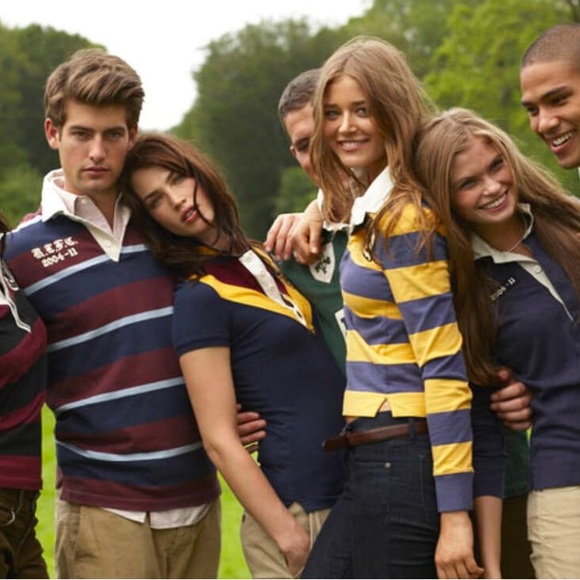 SOLD VTG Polo Ralph Lauren Big Crest Jockey RL Colorblock Rugby Long Sleeve XL - Picture 12 of 12